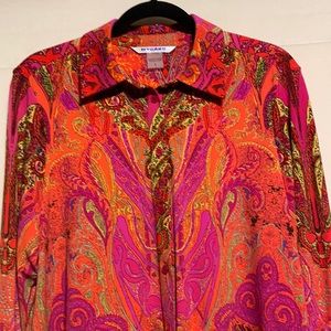 Peter Nygard Button Down Top Women's Size Large!